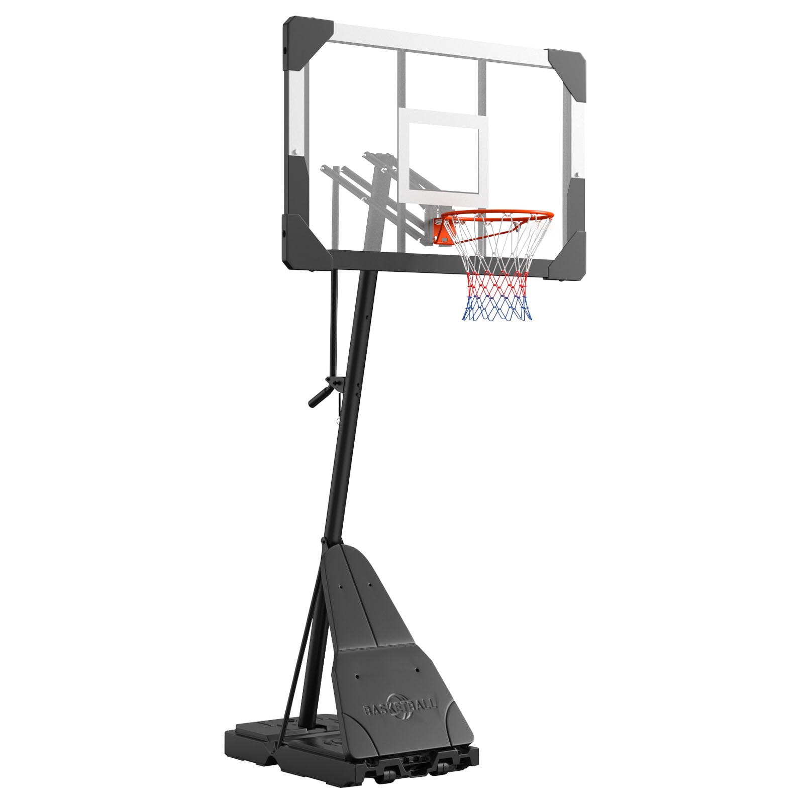 Portable Basketball Stand With Adjustable Height For Adults Kids_voghion.com